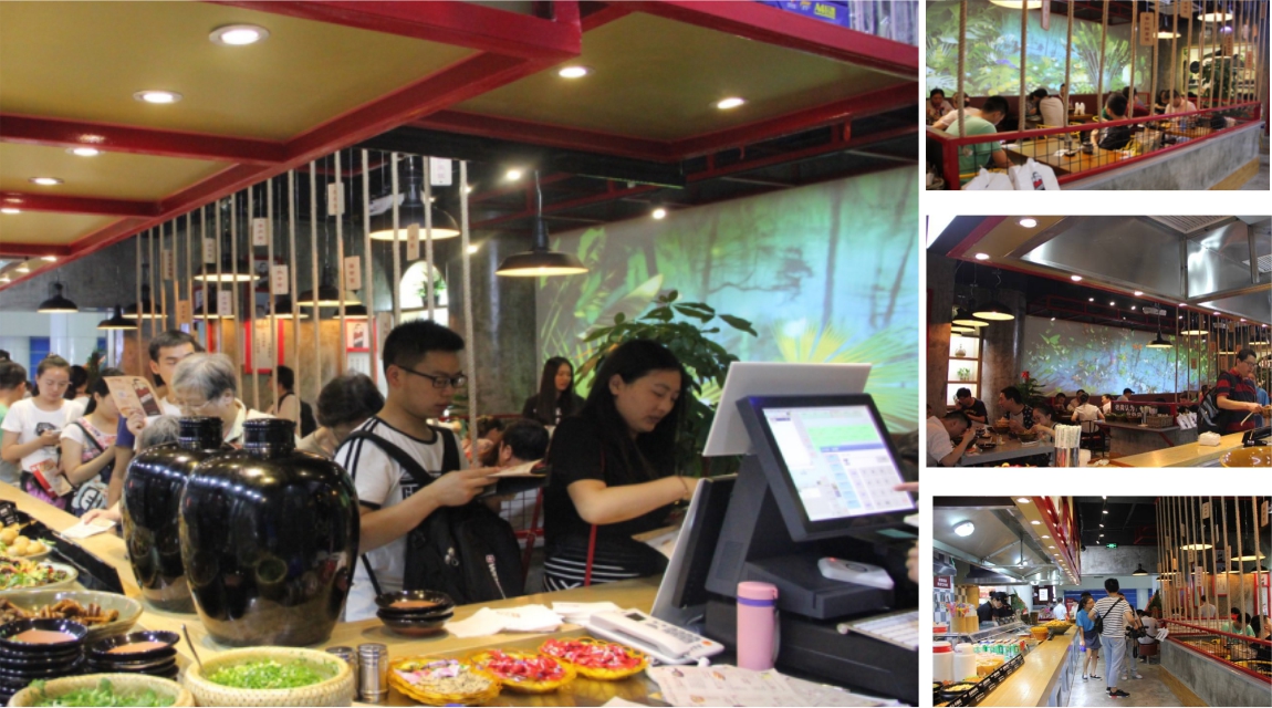 老龚家牛肉面店内SI空间设计