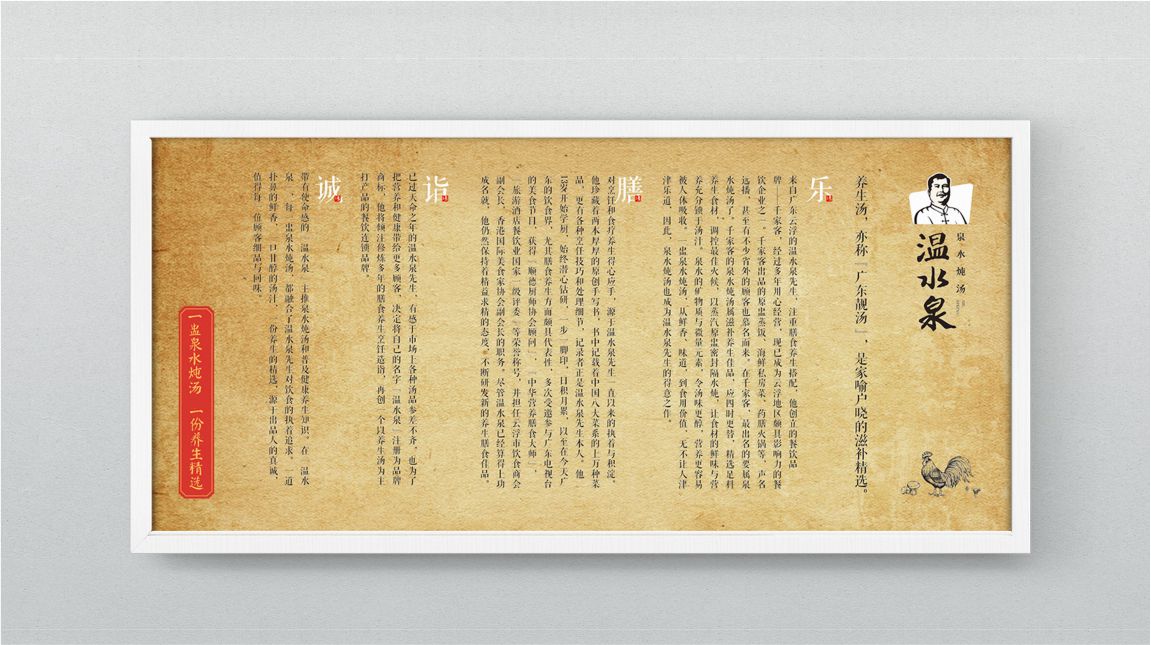 餐饮品牌介绍海报