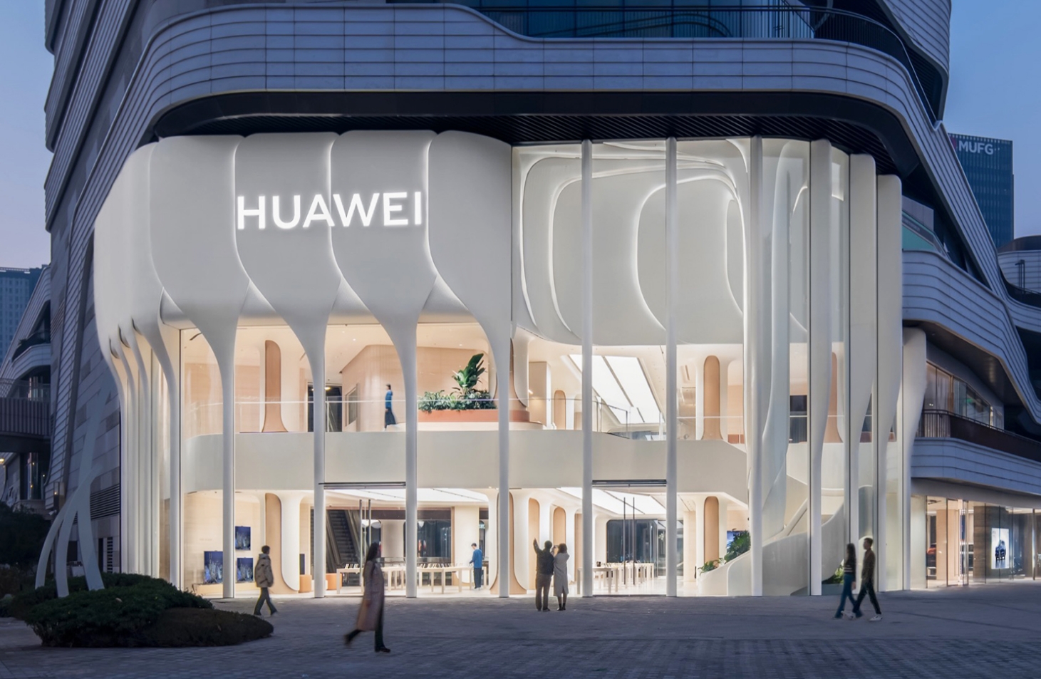 华为旗舰店，深圳空间设计，自然空间设计，快消品策划，深圳策划设计公司